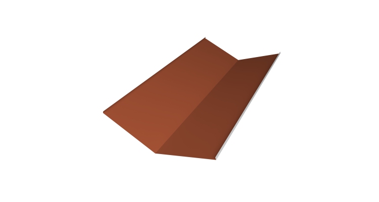 Планка ендовы нижней 300х300 0,45 Drap ST RAL 8004 терракота (3м)