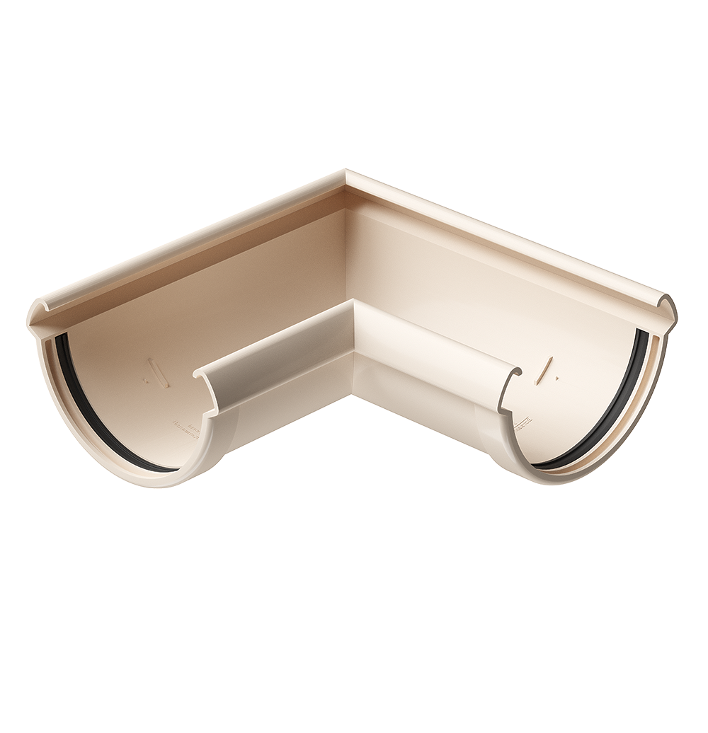 Угол желоба 90˚ Lux, латте