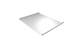 Фальц двойной стоячий Grand Line 0,5 PE с пленкой на замках RAL 9003 сигнальный белый