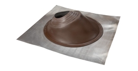 Проходной элемент MF угловой №3.1 (280-460 мм) +240 силиконовый (металлический неокрашенный фланец) коричневый