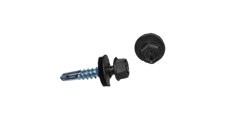 Саморез по металлу Daxmer 5,5х25 RAL 7005 (250) сверло №3