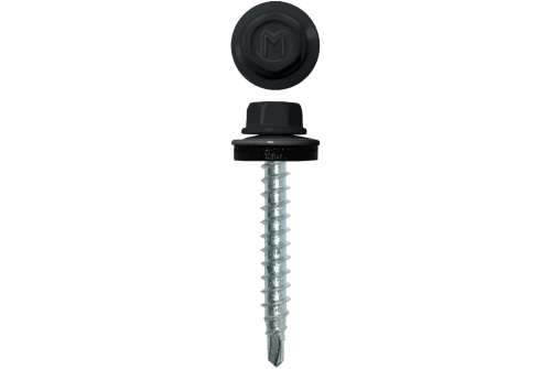 Саморез кровельный Daxmer 4,8х35 RAL 7016 (250) сверло №1