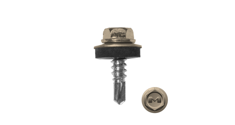 Саморез по металлу Daxmer 5,5х19 RAL 1015 (250) сверло №3