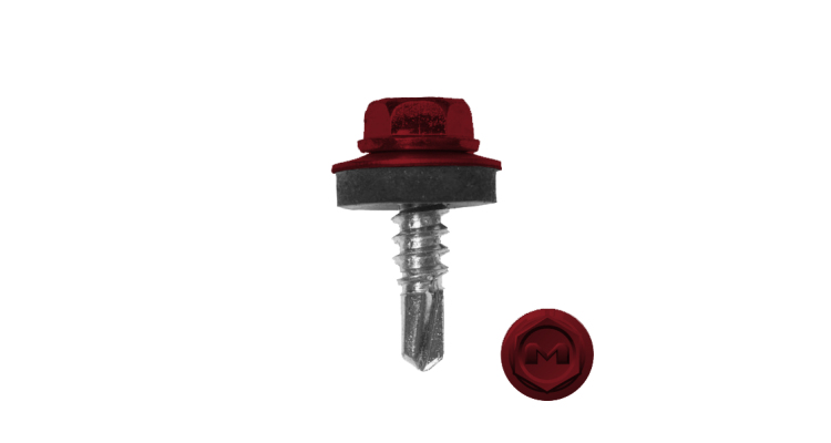 Саморез по металлу Daxmer 5,5х19 RAL 3003 (250) сверло №3