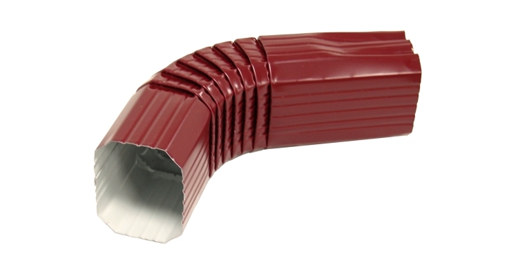 Колено прямоугольное Vortex RAL 3005 красное вино