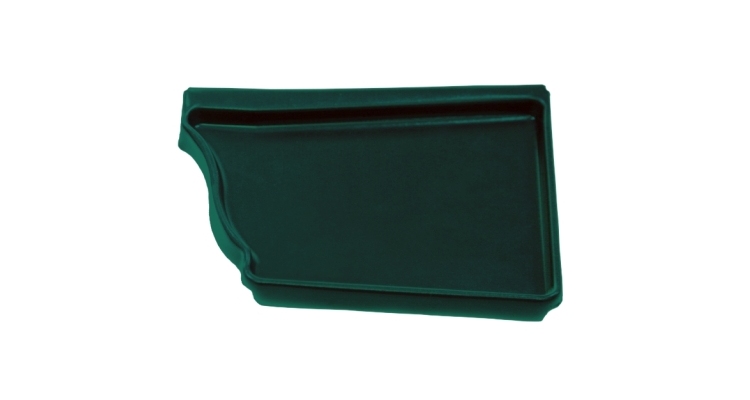 Заглушка правая Vortex 127мм RAL 6005 зеленый мох