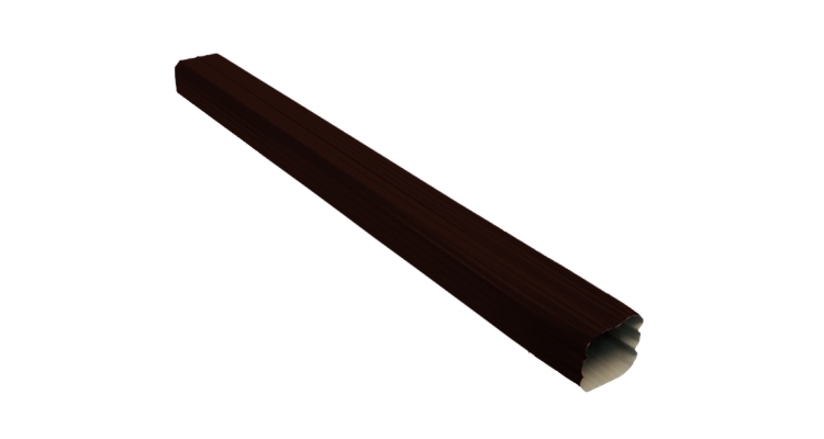 Труба прямоугольная Vortex 1м RR 32 темно-коричневый